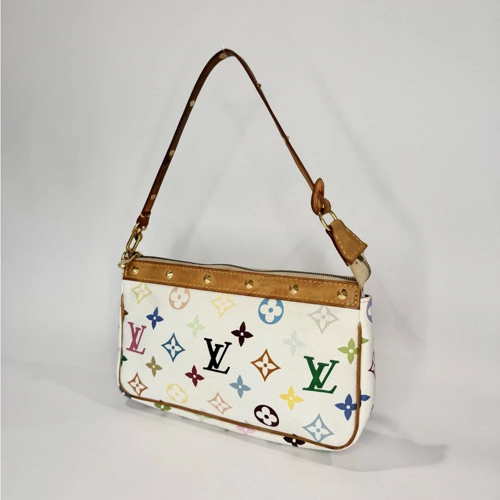 ✨SOLD✨ Vintage Louis Vuitton Murakami Multicolor Pochette - Picture 4 of 16